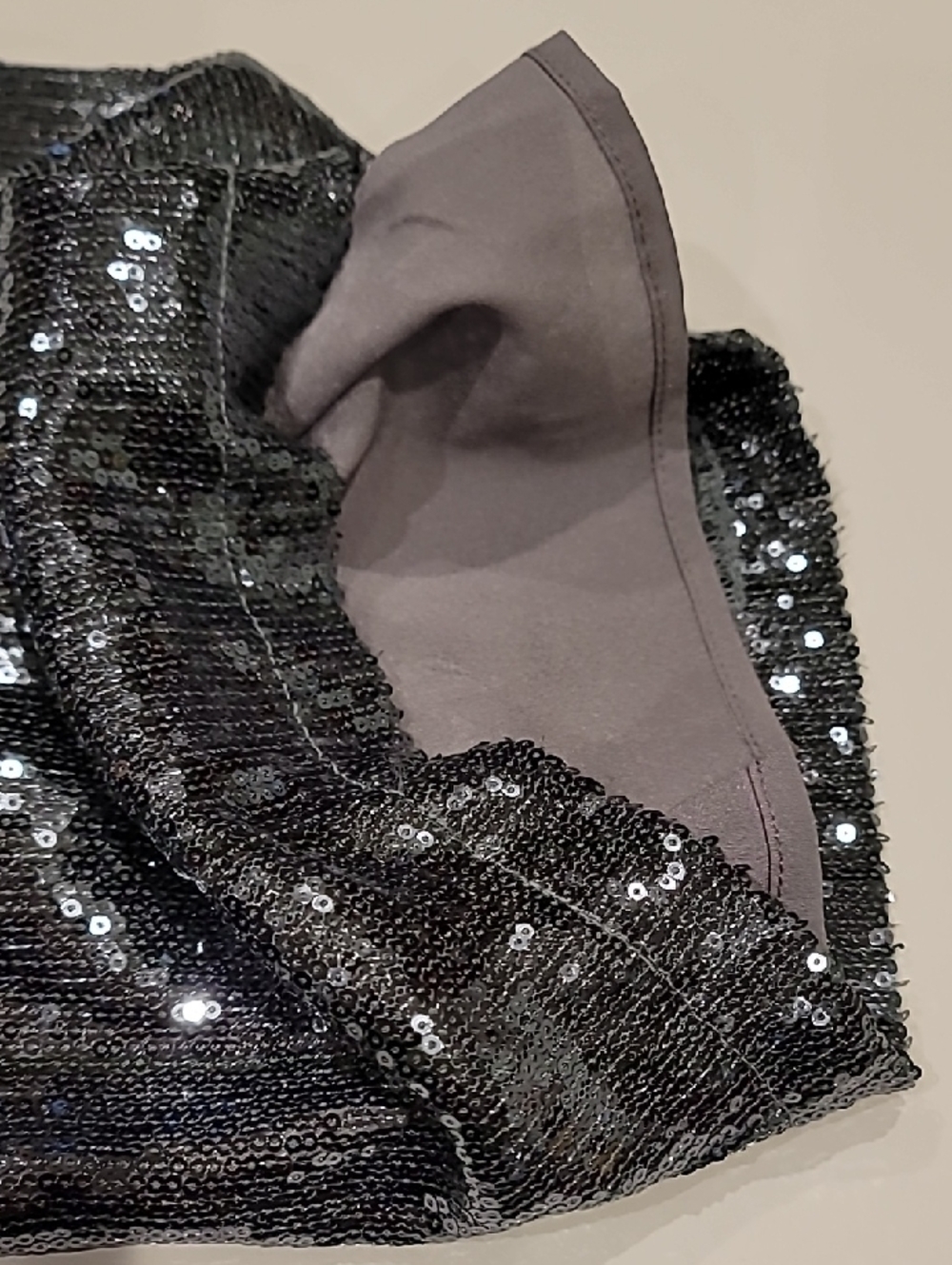 a new day Silver Sequin Wide-Leg Pants Evening Silver Gray 6 - Picture 12 of 12